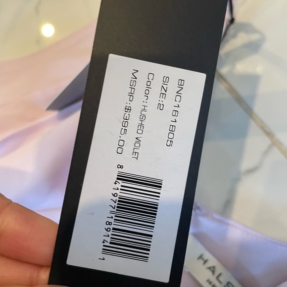 Halston Heritage Lilac evening collection dress - Picture 6 of 15